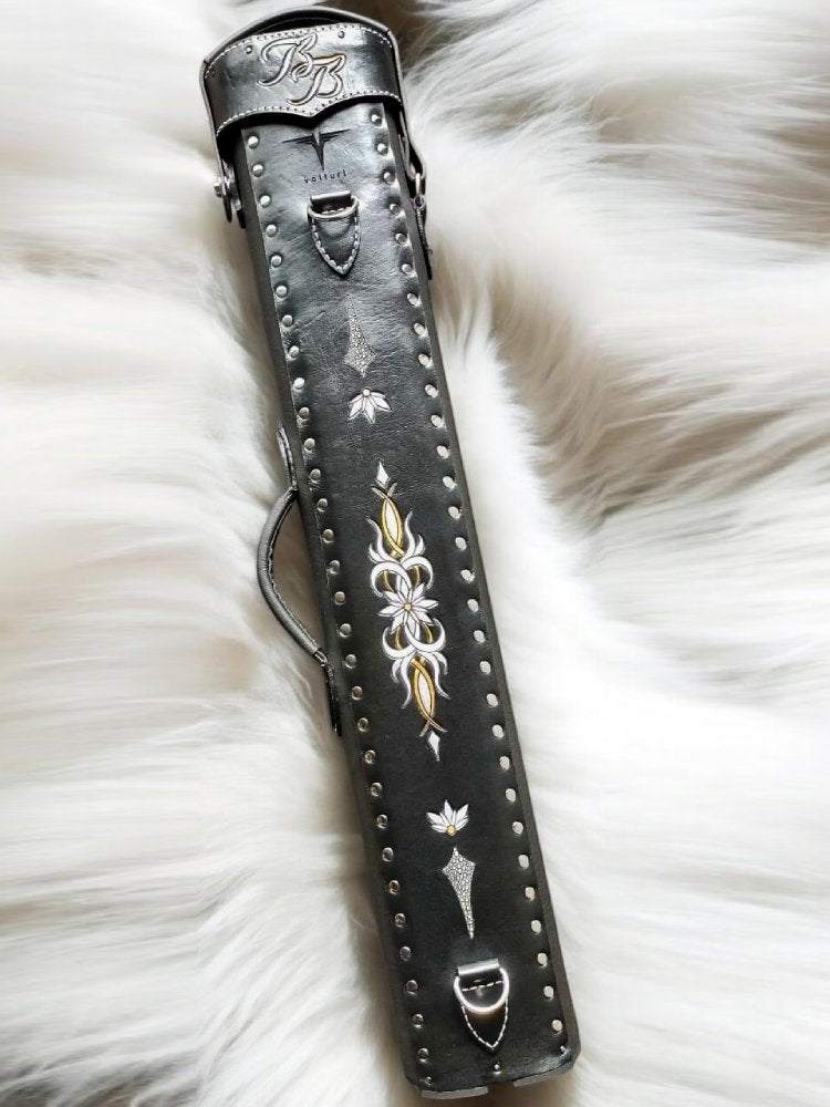 Back view of Black Boar custom pool cue case