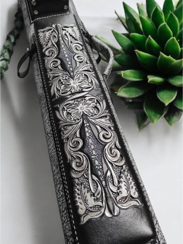 Buffalo Single Tone Leather Cue Case