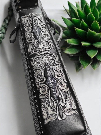 Buffalo Single Tone Leather Cue Case