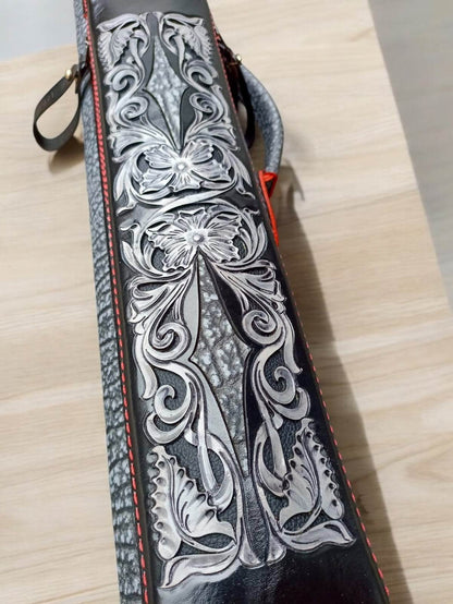 Buffalo Single Tone Leather Cue Case