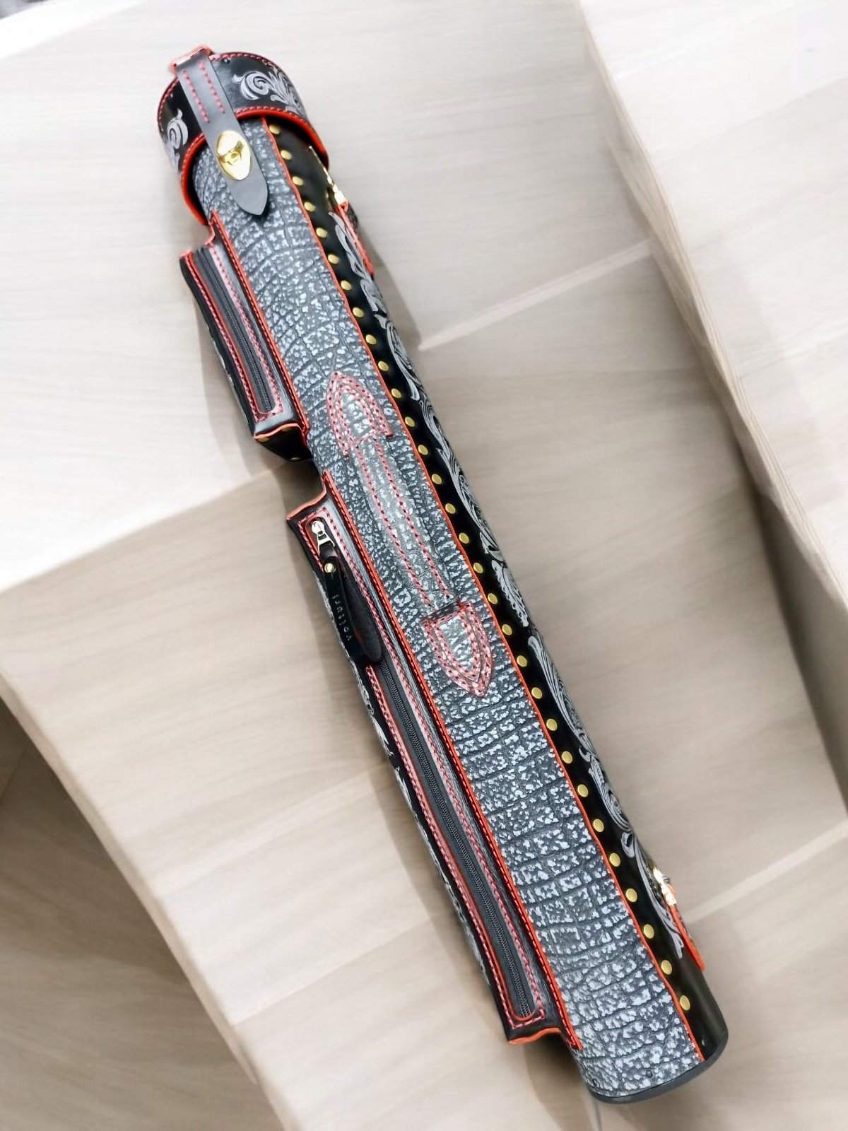 Buffalo Single Tone Leather Cue Case