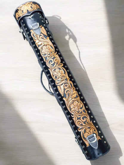 Buffalo Single Tone Leather Cue Case