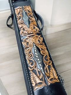 Buffalo Single Tone Leather Cue Case
