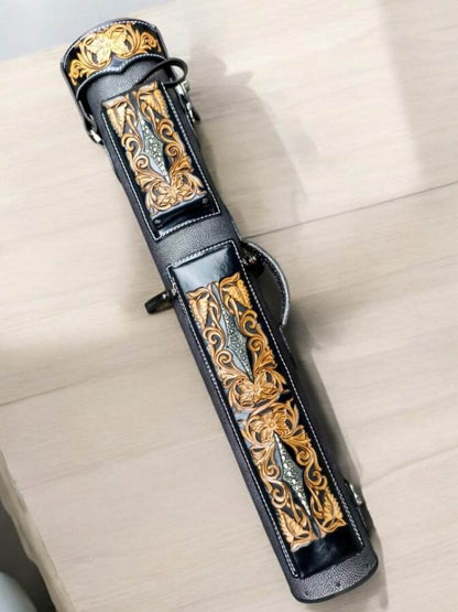 Buffalo Single Tone Leather Cue Case