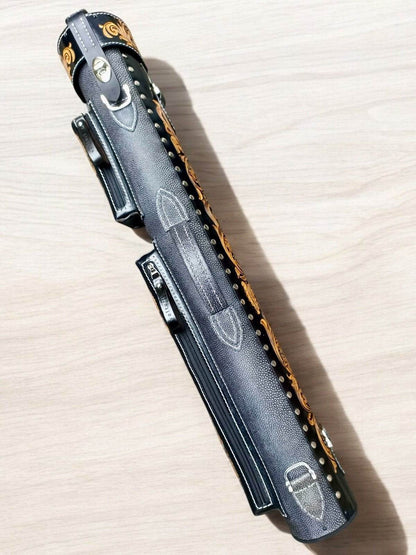 Buffalo Single Tone Leather Cue Case