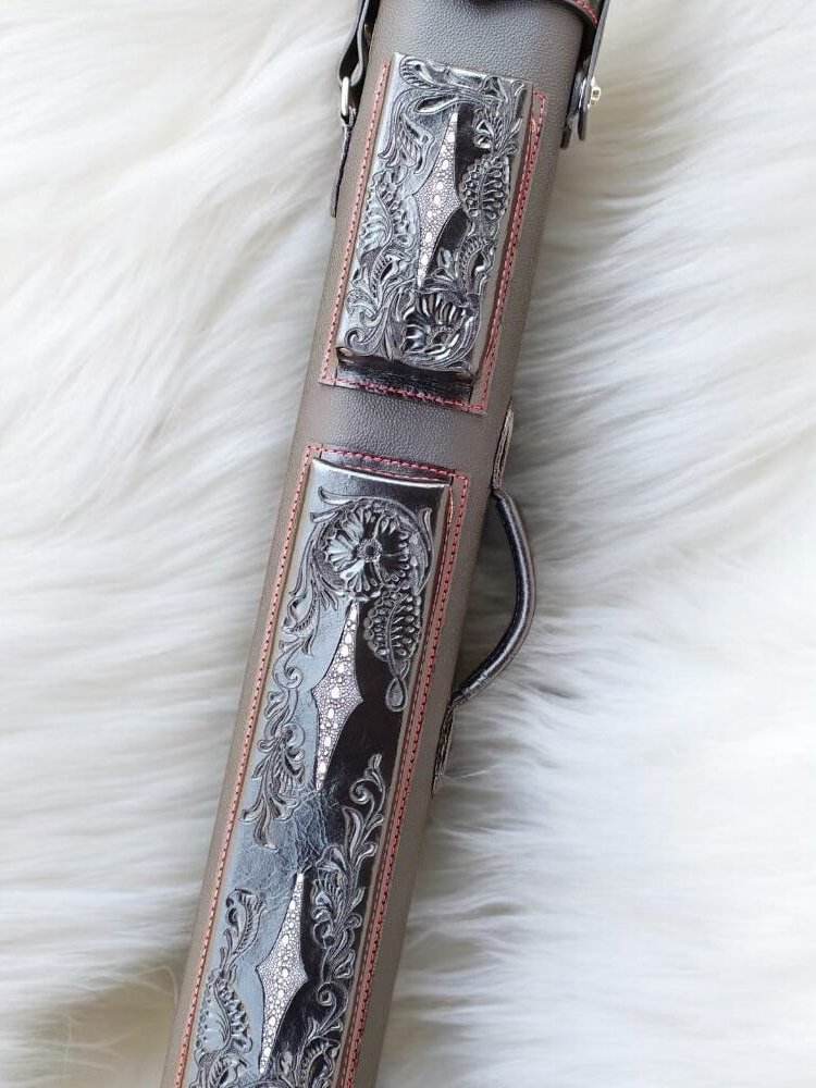 Buffalo Single Tone Leather Cue Case