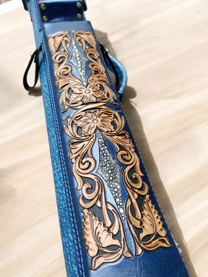 Buffalo Single Tone Leather Cue Case