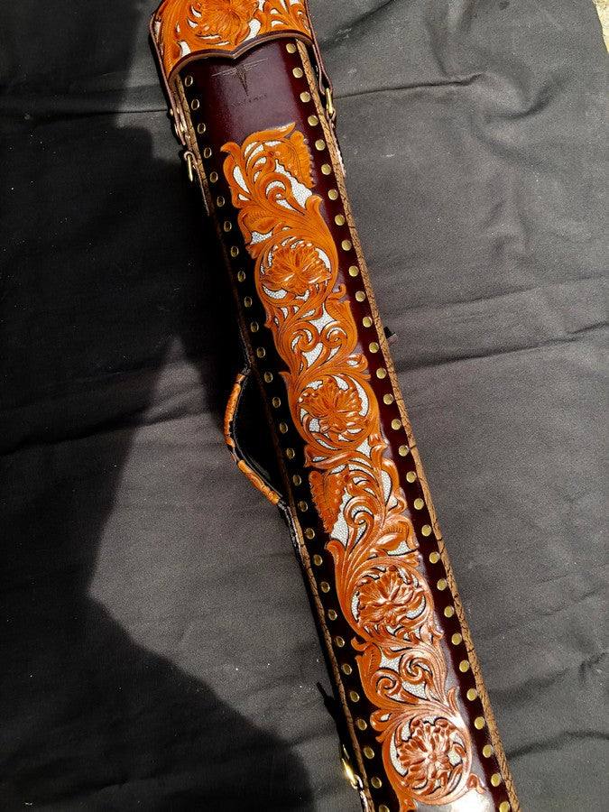 Buffalo Single Tone Leather Cue Case