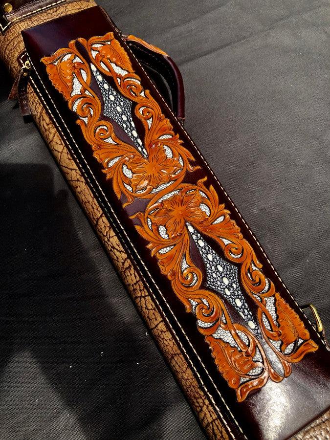 Buffalo Single Tone Leather Cue Case