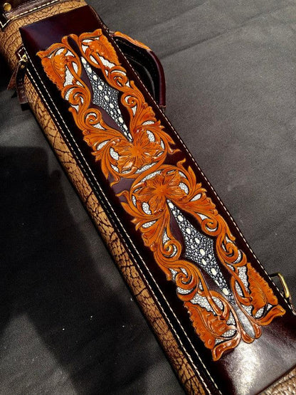 Buffalo Single Tone Leather Cue Case