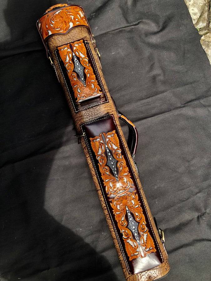 Buffalo Single Tone Leather Cue Case