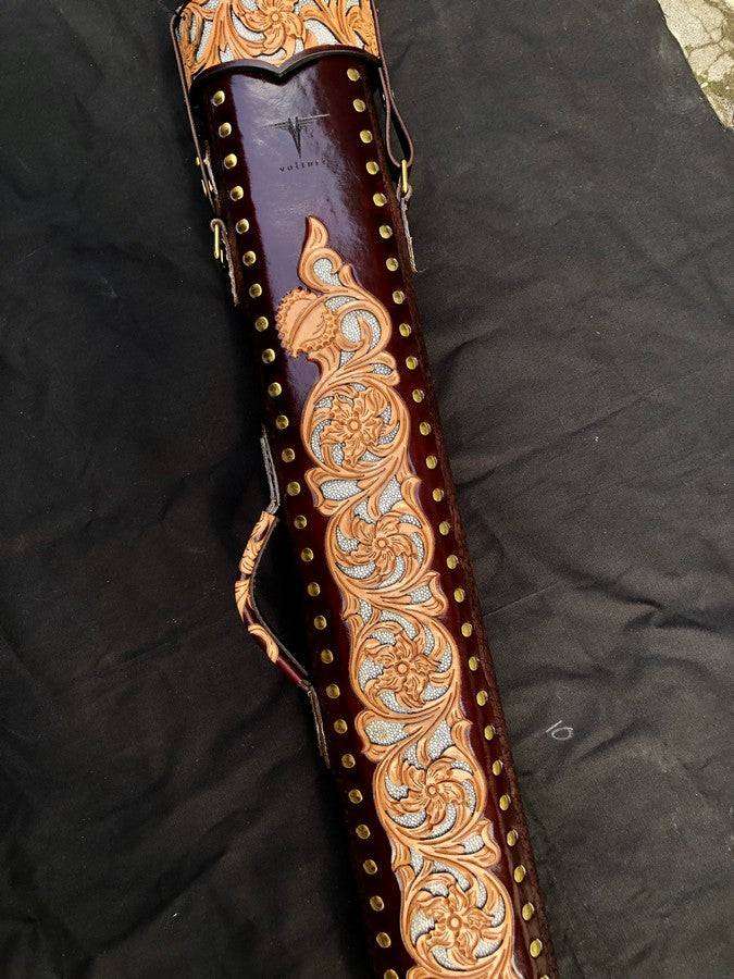 Buffalo Single Tone Leather Cue Case