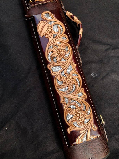 Buffalo Single Tone Leather Cue Case