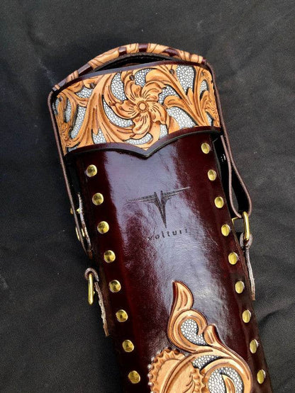 Buffalo Single Tone Leather Cue Case