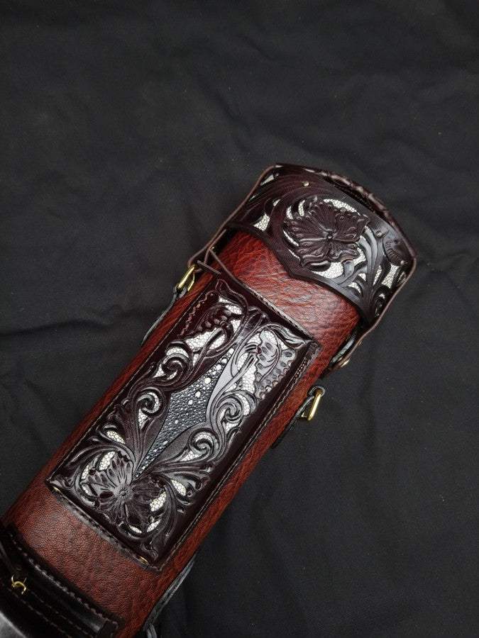 Buffalo Single Tone Leather Cue Case
