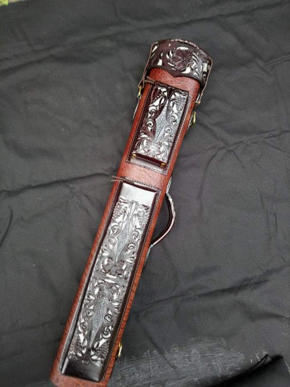 Buffalo Single Tone Leather Cue Case