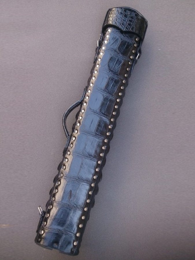 Crocodile Black Custom Cue Cases