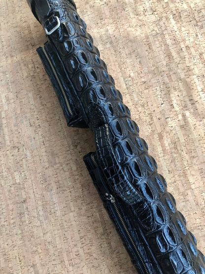 Crocodile Black Custom Cue Cases