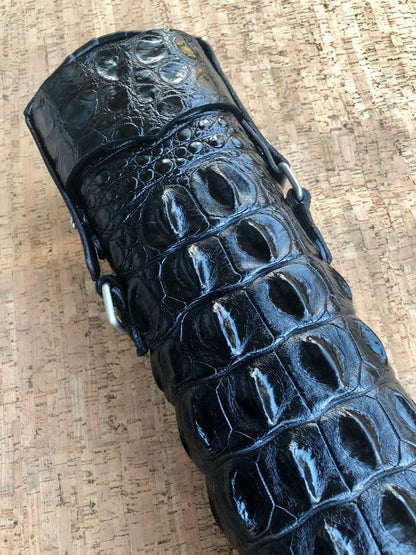 Crocodile Black Custom Cue Cases
