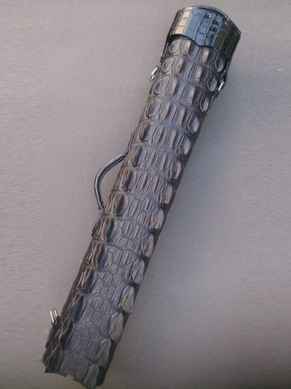 Crocodile Black Custom Cue Cases