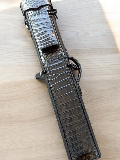 Crocodile Black Custom Cue Cases