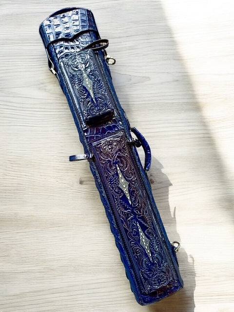Crocodile Colored Custom Cue Cases