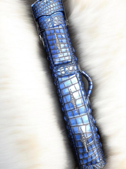 Crocodile Colored Custom Cue Cases