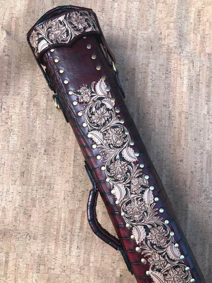 Crocodile Colored Custom Cue Cases
