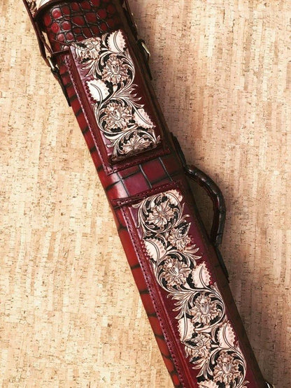 Crocodile Colored Custom Cue Cases