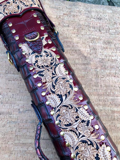 Crocodile Colored Custom Cue Cases