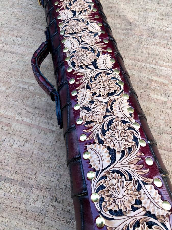 Crocodile Colored Custom Cue Cases