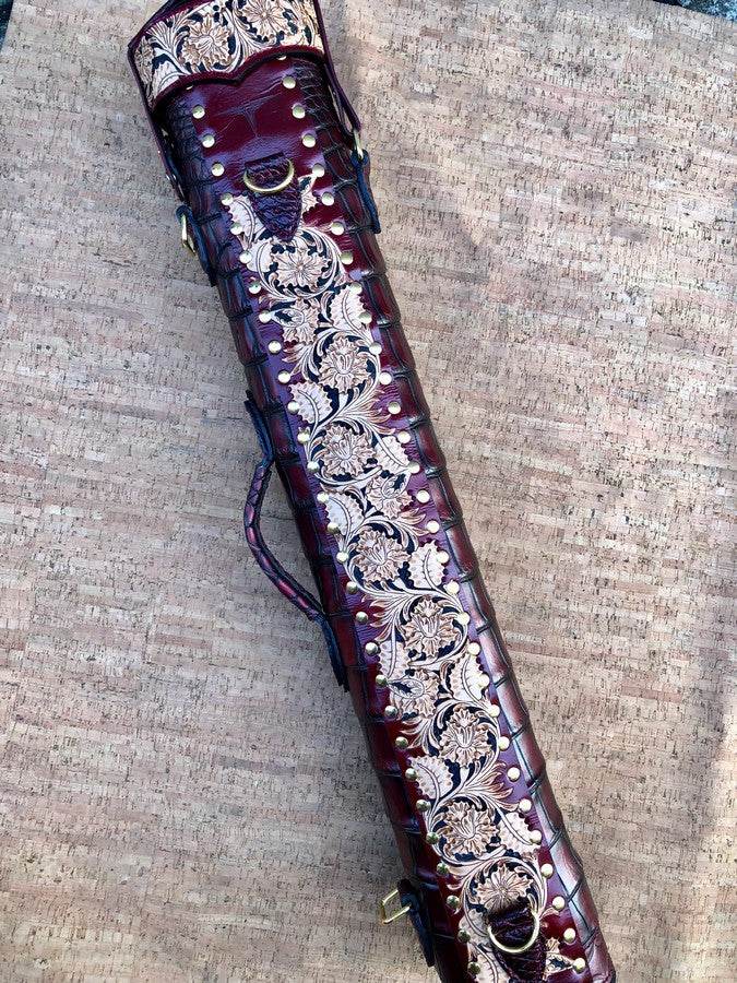 Crocodile Colored Custom Cue Cases