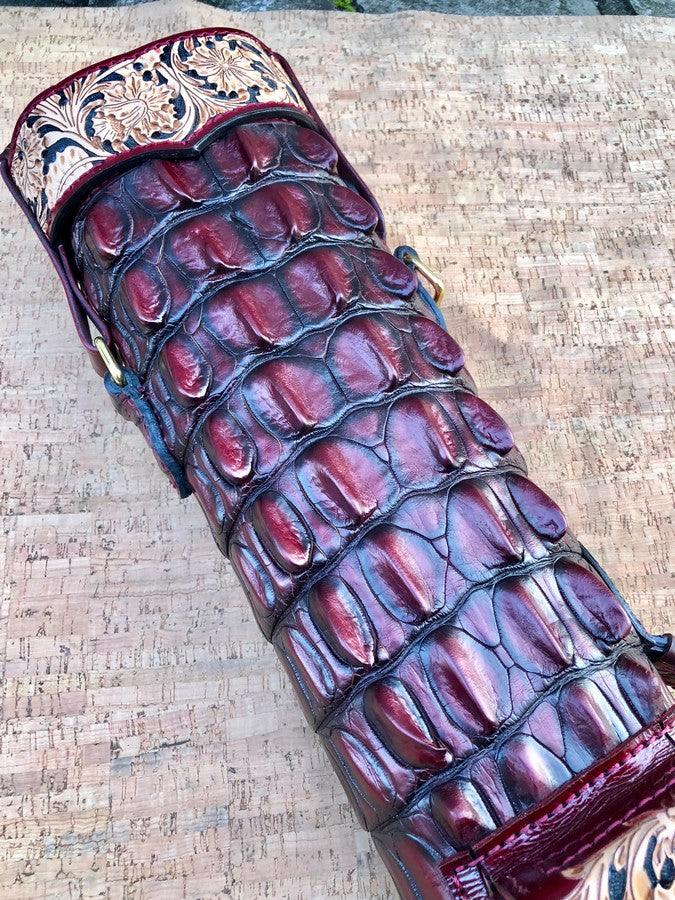 Crocodile Colored Custom Cue Cases