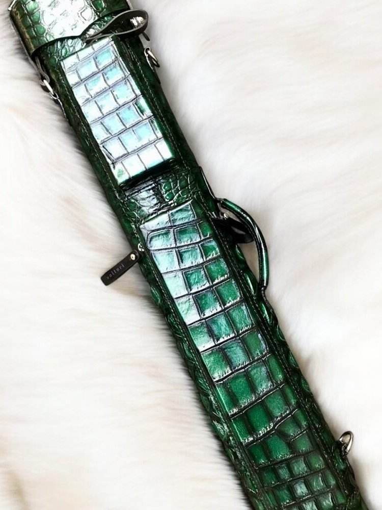 Crocodile Colored Custom Cue Cases