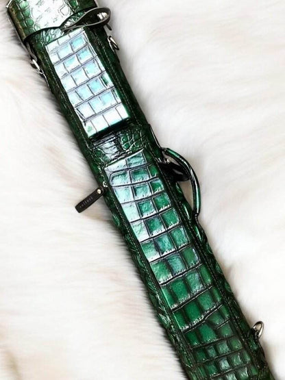 Crocodile Colored Custom Cue Cases