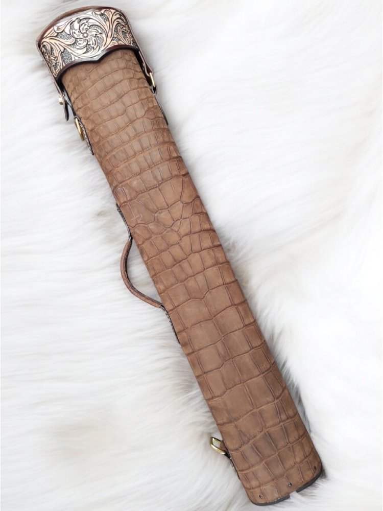 Crocodile Colored Custom Cue Cases