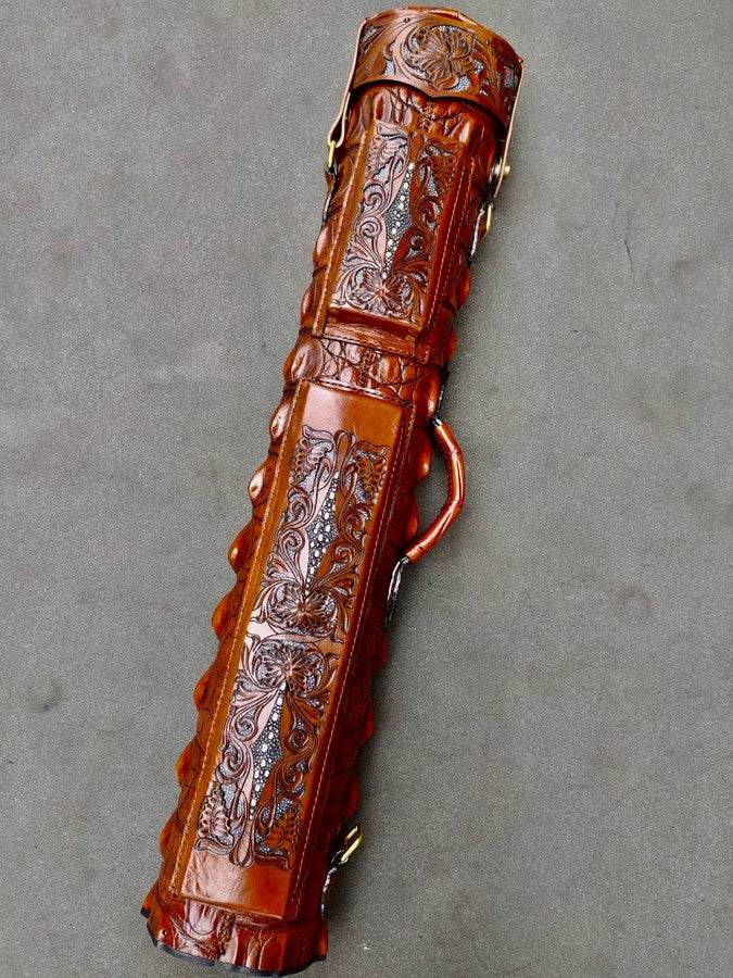 Crocodile Colored Custom Cue Cases