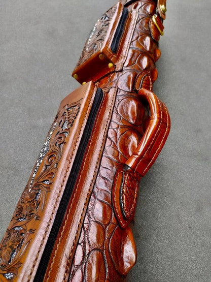 Crocodile Colored Custom Cue Cases