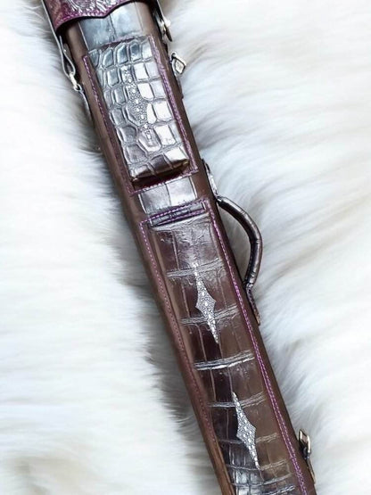 Crocodile Colored Custom Cue Cases