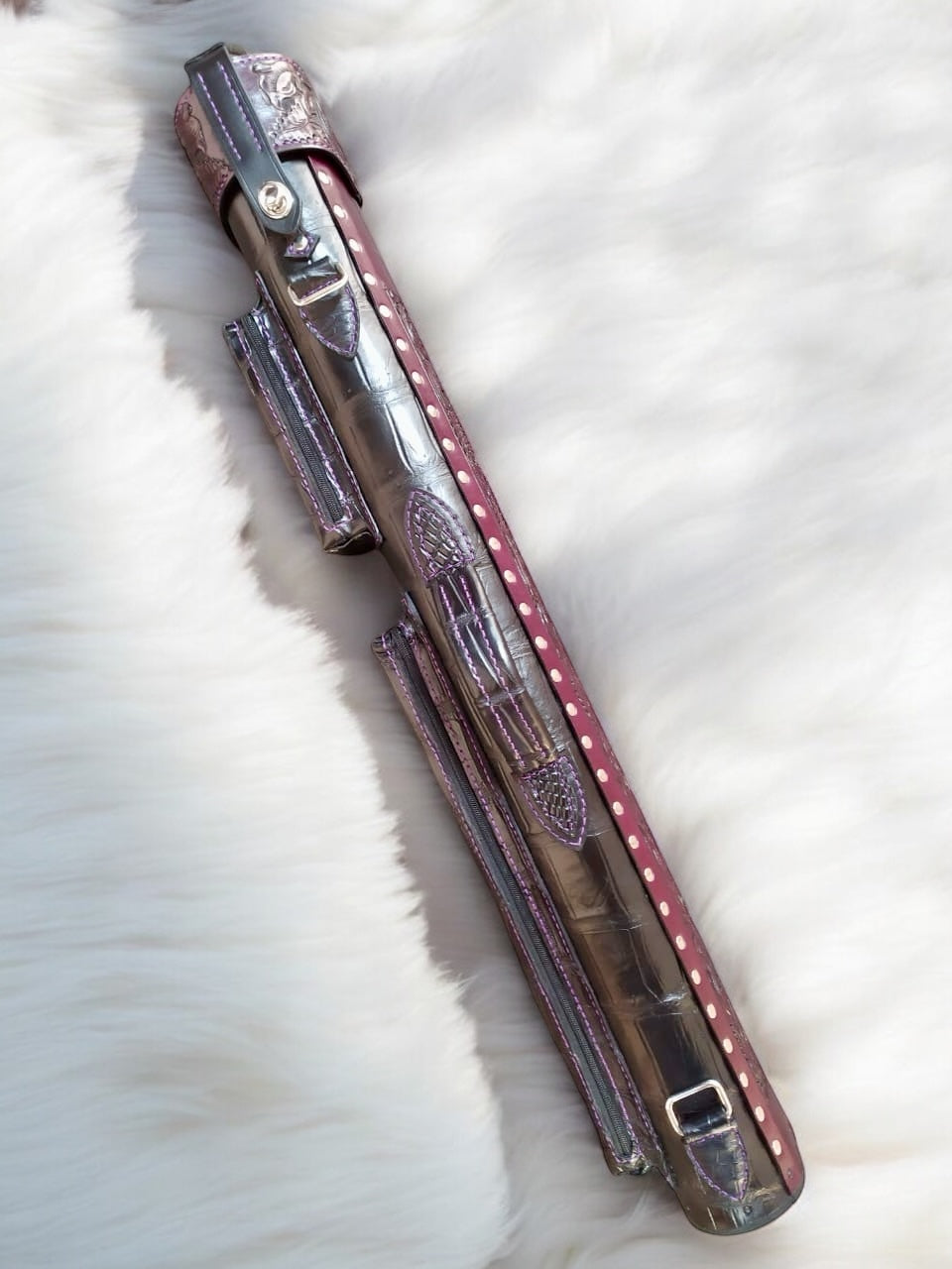 Crocodile Colored Custom Cue Cases