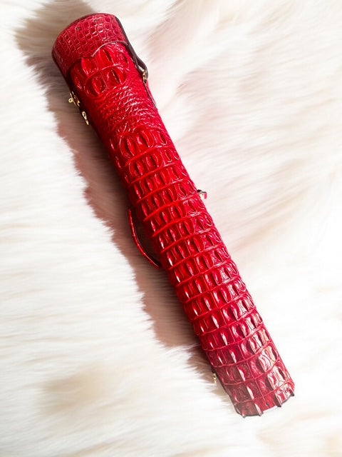 Crocodile Colored Custom Cue Cases