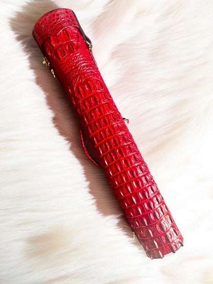 Crocodile Colored Custom Cue Cases