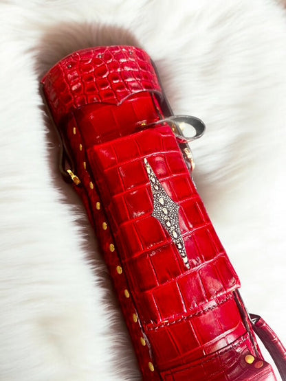 Crocodile Colored Custom Cue Cases