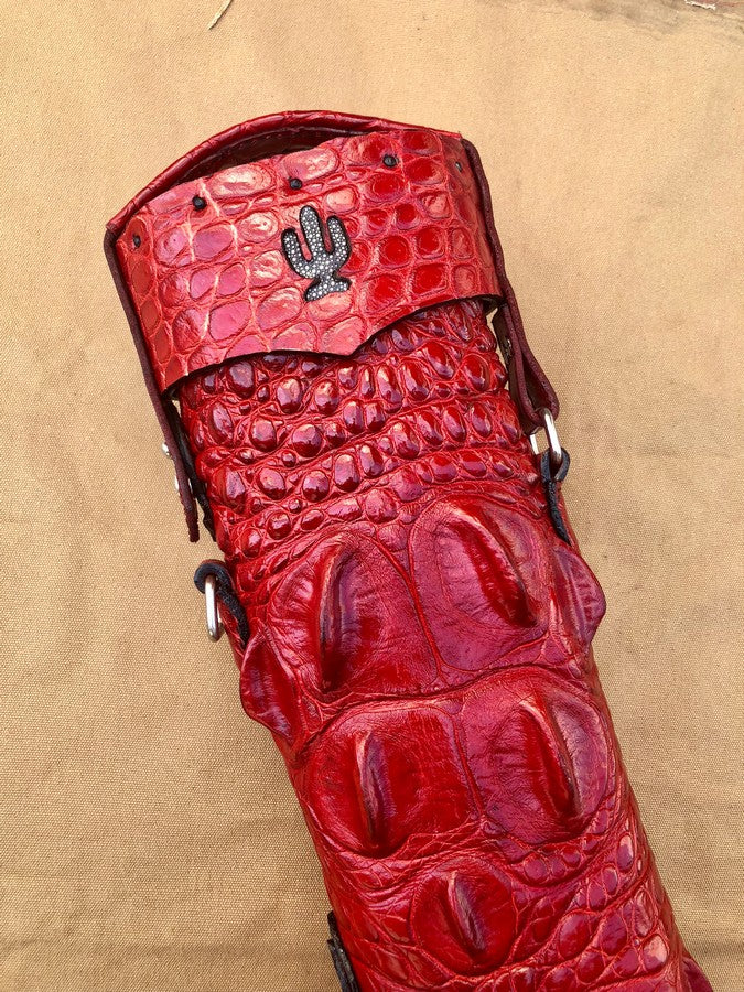 Crocodile Colored Custom Cue Cases