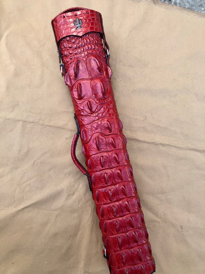 Crocodile Colored Custom Cue Cases