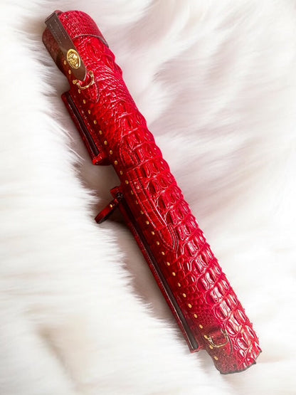 Crocodile Colored Custom Cue Cases