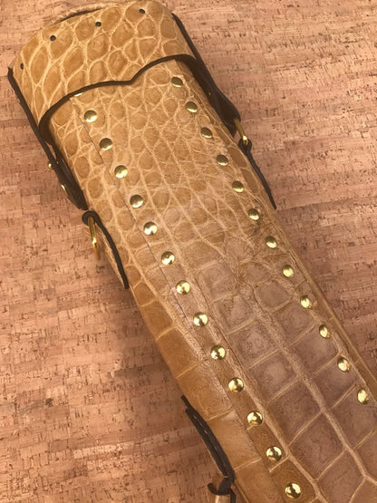 Crocodile Colored Custom Cue Cases