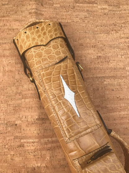 Crocodile Colored Custom Cue Cases