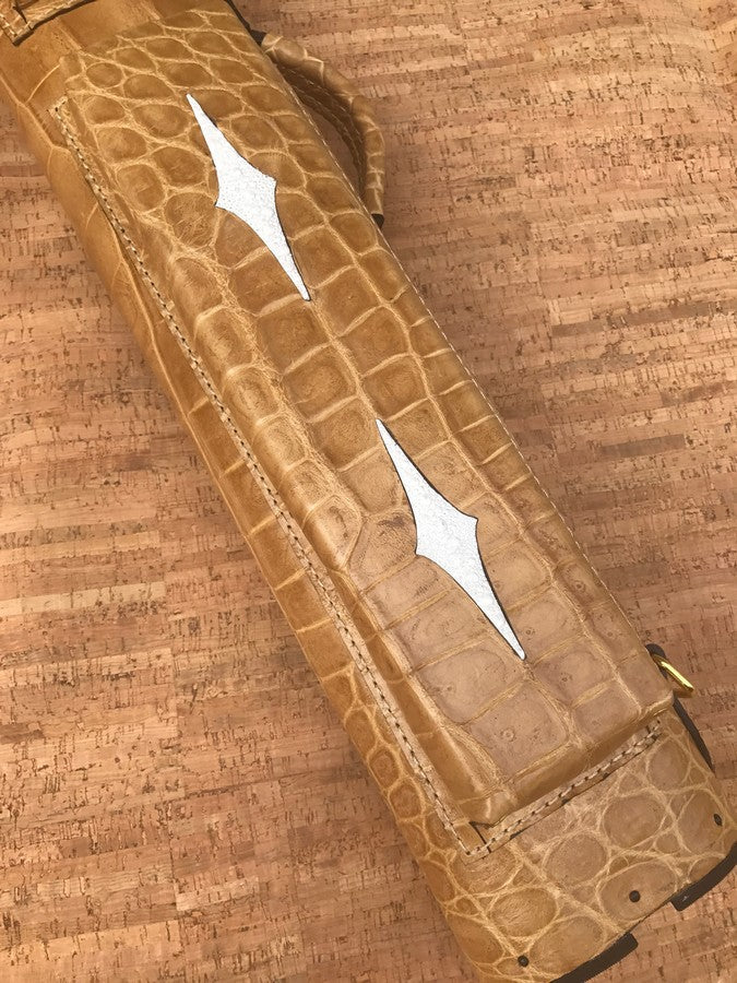 Crocodile Colored Custom Cue Cases