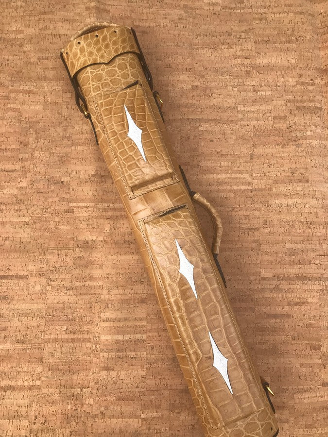 Crocodile Colored Custom Cue Cases